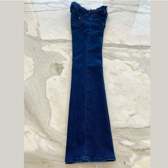 MIH LONDON SUBTLE BOOTCUT BLUE MID-RISE JEANS 27